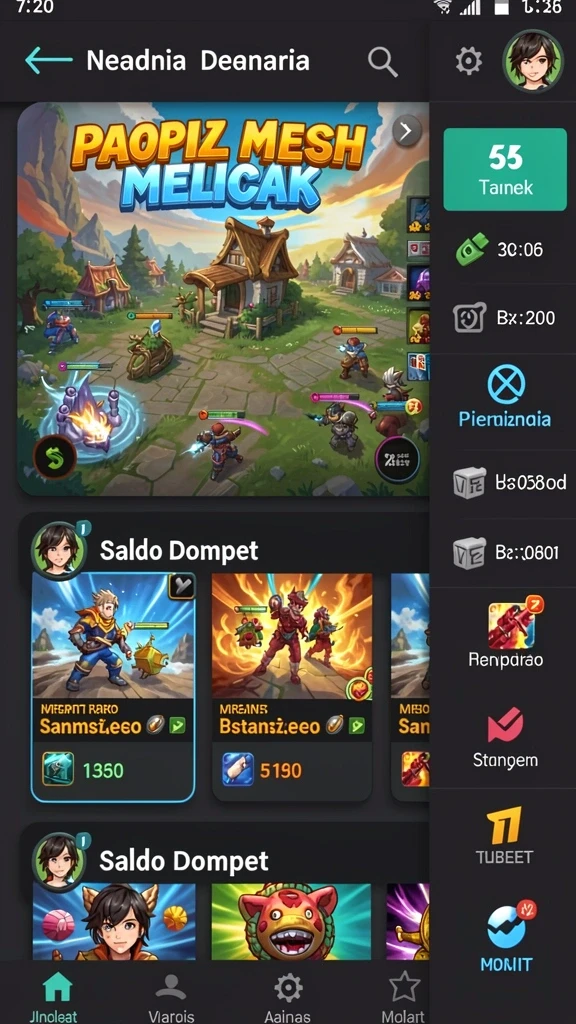 Tampilan awal game dengan suasana yang menarik.