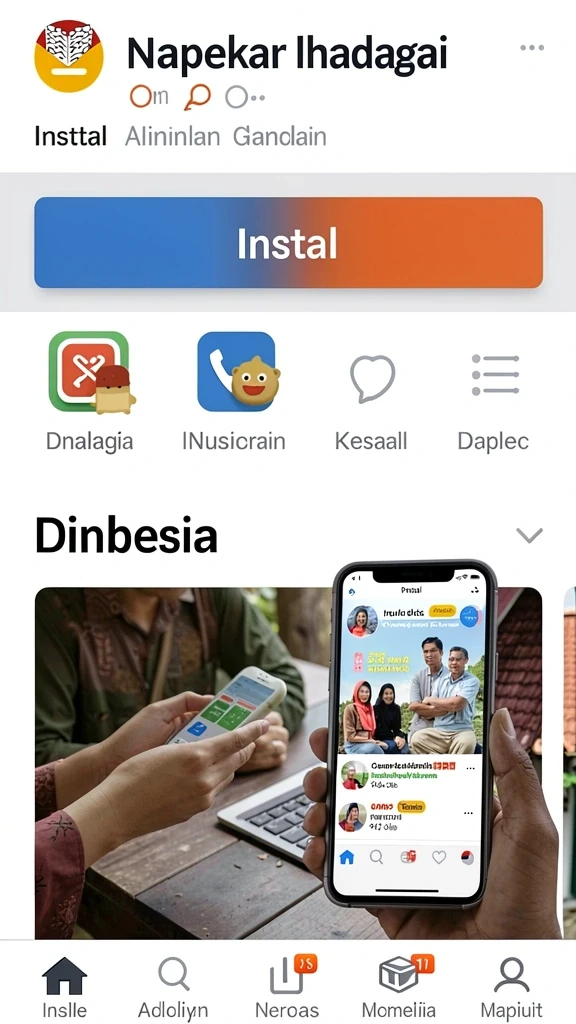 Tampilan menu utama dengan navigasi intuitif.