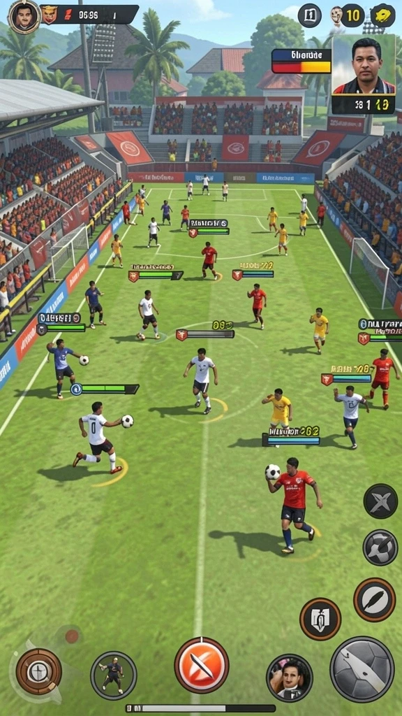 Momen seru dalam pertarungan multiplayer.
