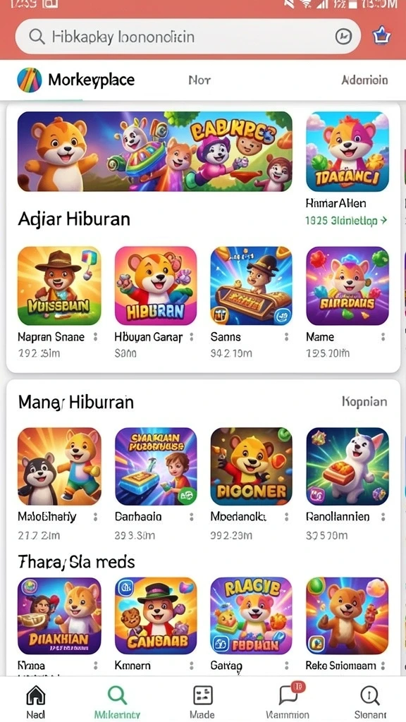 Tampilan grafis yang memukau dan interaktif.