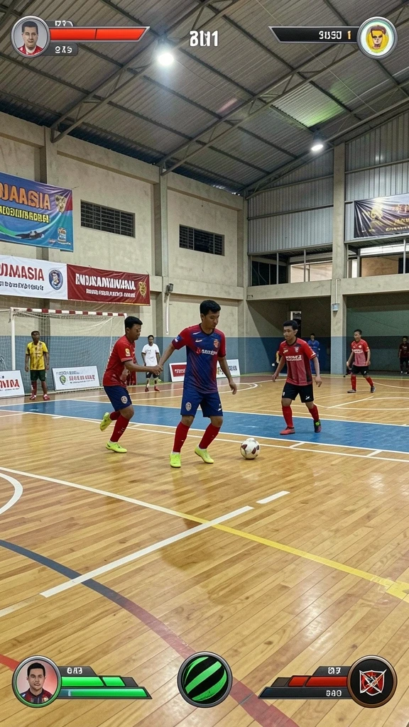 Screenshot menampilkan aksi pertempuran melawan monster yang menantang.
