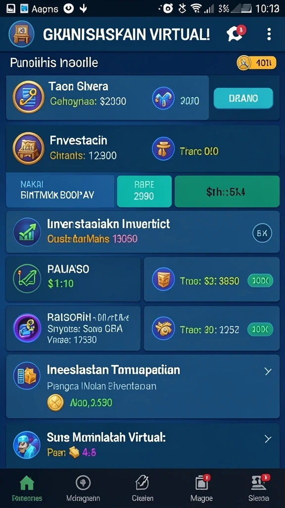 Pemandangan menakjubkan dari salah satu level yang menantang.