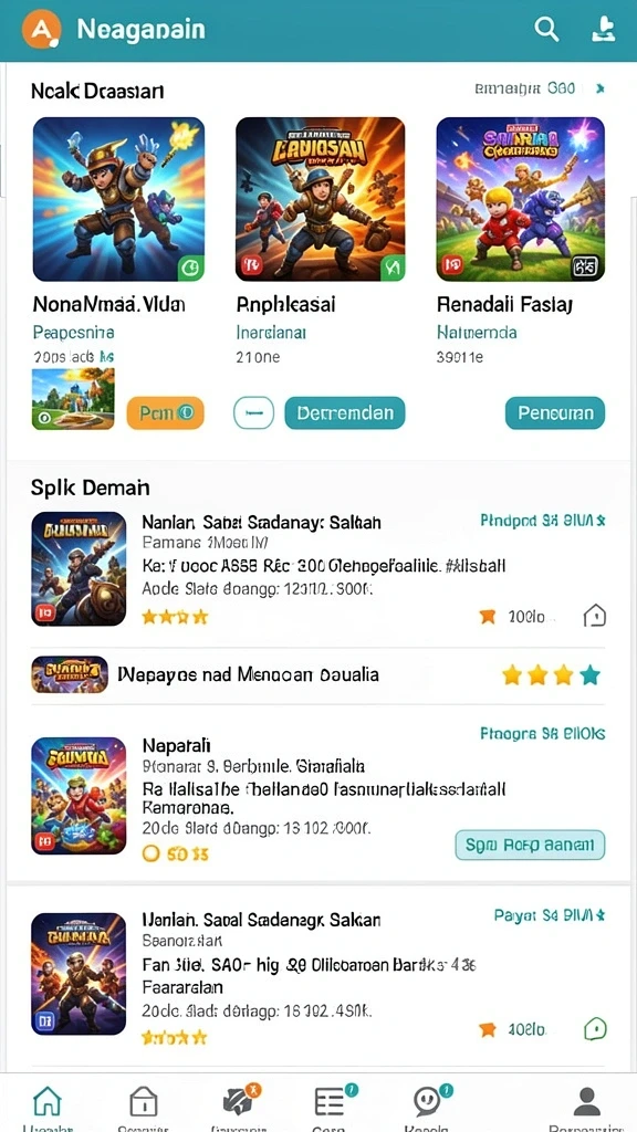 Diverse mode permainan untuk pengalaman yang lebih seru.