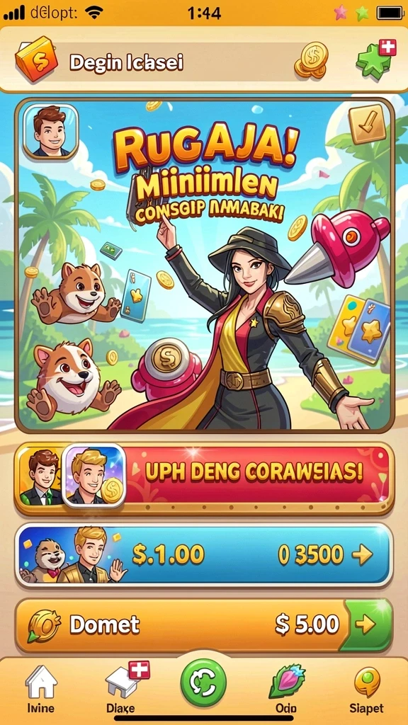 Misi yang menantang dan beragam setiap level.