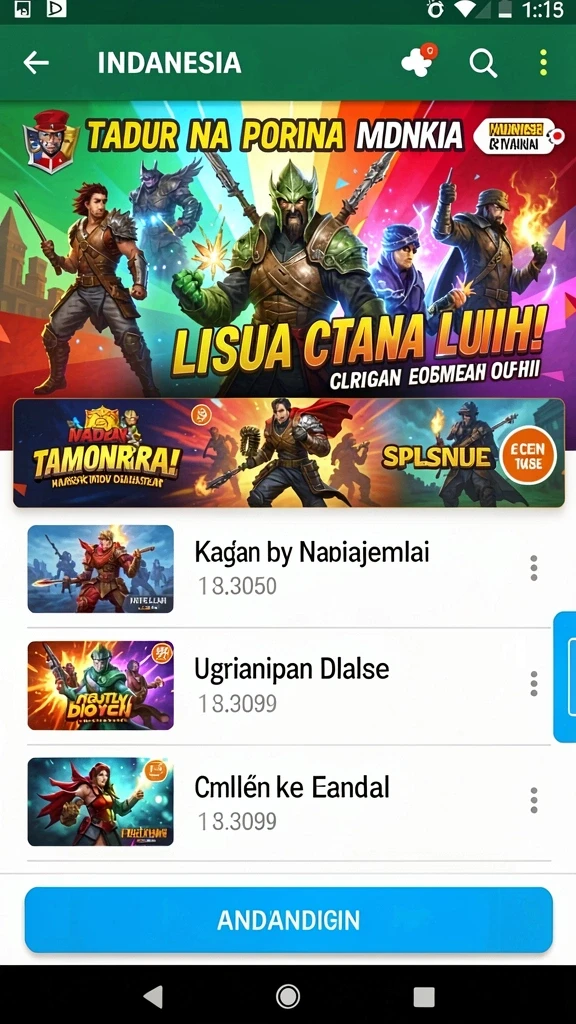 Tampilan antarmuka yang user-friendly.