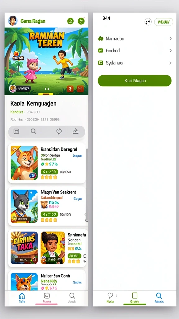 Tampilan antarmuka yang menarik dan mudah dinavigasi.