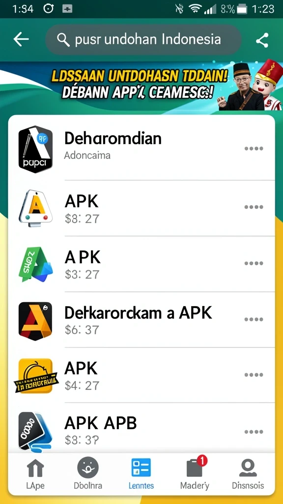 Level tantangan yang penuh warna dan kreatif.