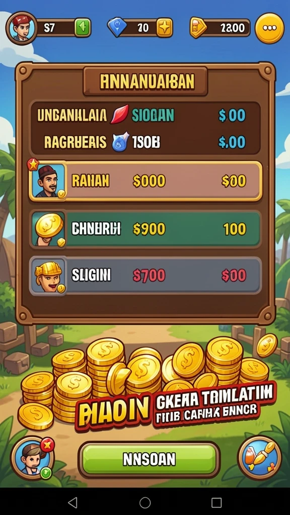 Gameplay seru yang penuh tantangan di setiap level.