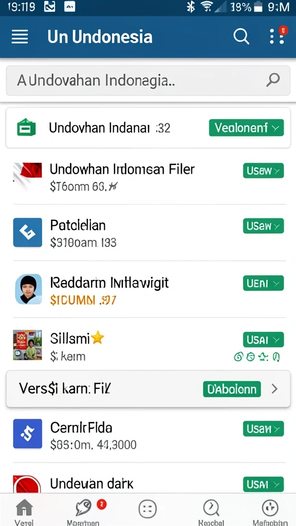 Tampilan antarmuka yang user-friendly.