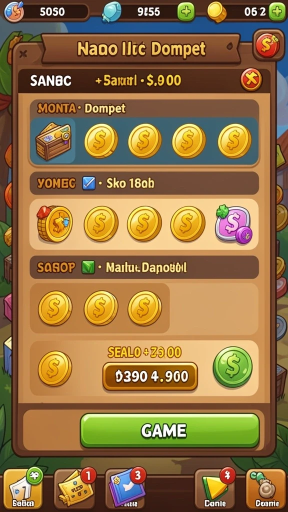 Screenshot menggambarkan fitur bonus harian yang menguntungkan.