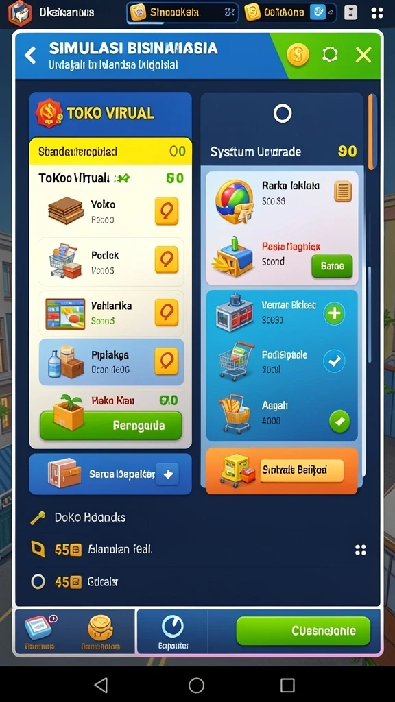 Screenshot dari sistem reward yang menggiurkan.
