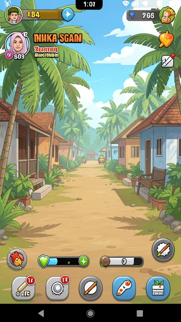 Pengalaman multiplayer yang seru dengan teman-teman.