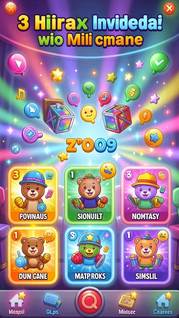 Tampilan awal game RPLOOT dengan karakter menarik.