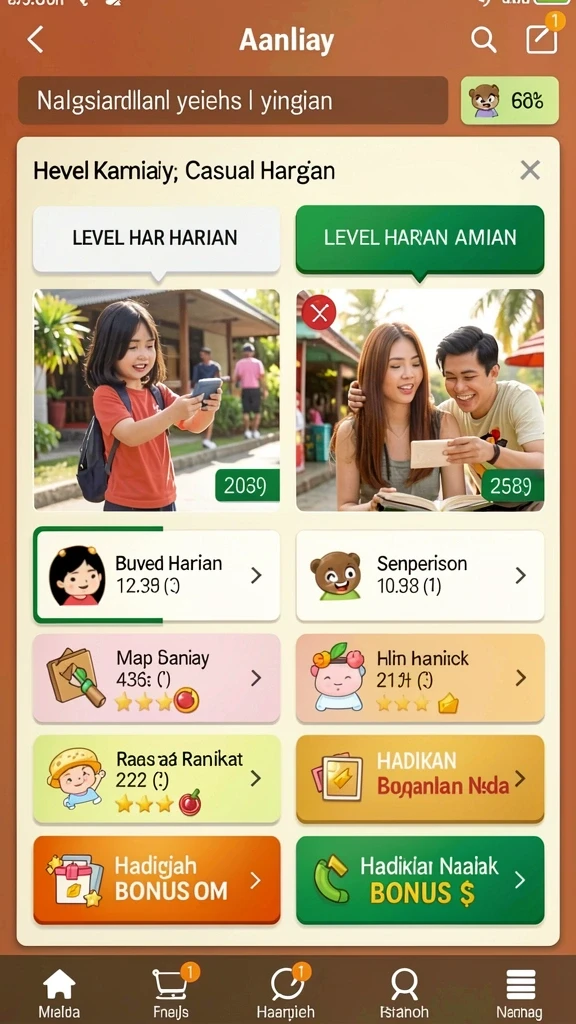 Mode permainan yang beragam dan menantang.